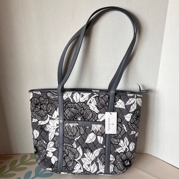 Vera Bradley Handbags - Vera Bradley- Small Faux Leather Trimmed Tote Bag - New with Tags